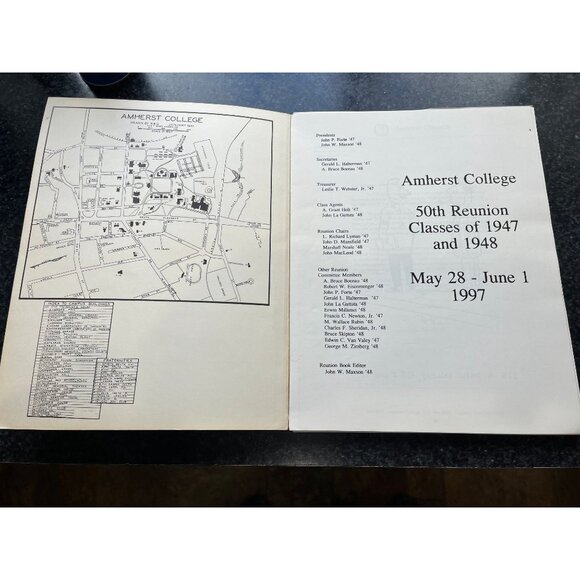 Vtg Amherst College 50th Reunion Book May 28-June 1 1997 Letter From Tom Gerety - Picture 4 of 9